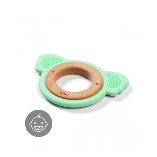 Wooden/silicone teether Bunny, BabyOno, 1076/03