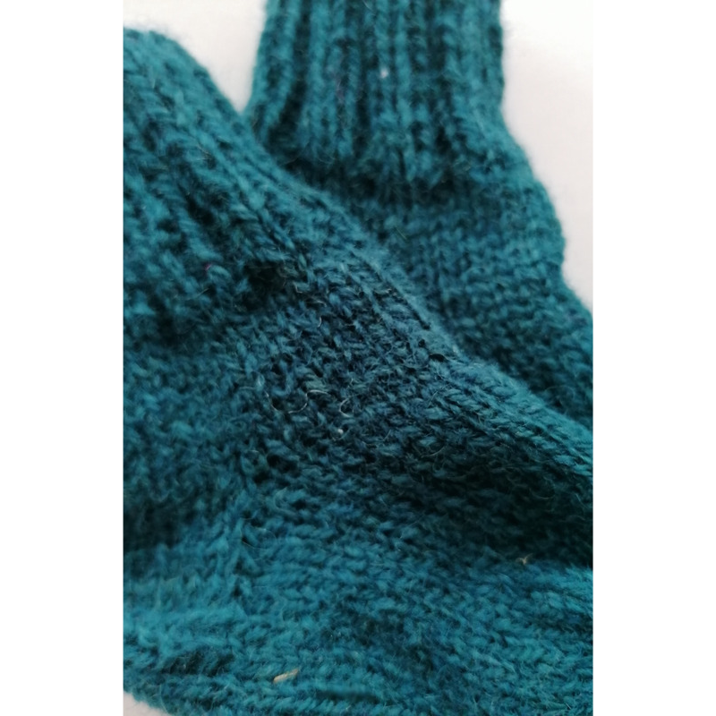 Wool socks for newborns, blue tones, BBcollection, 002