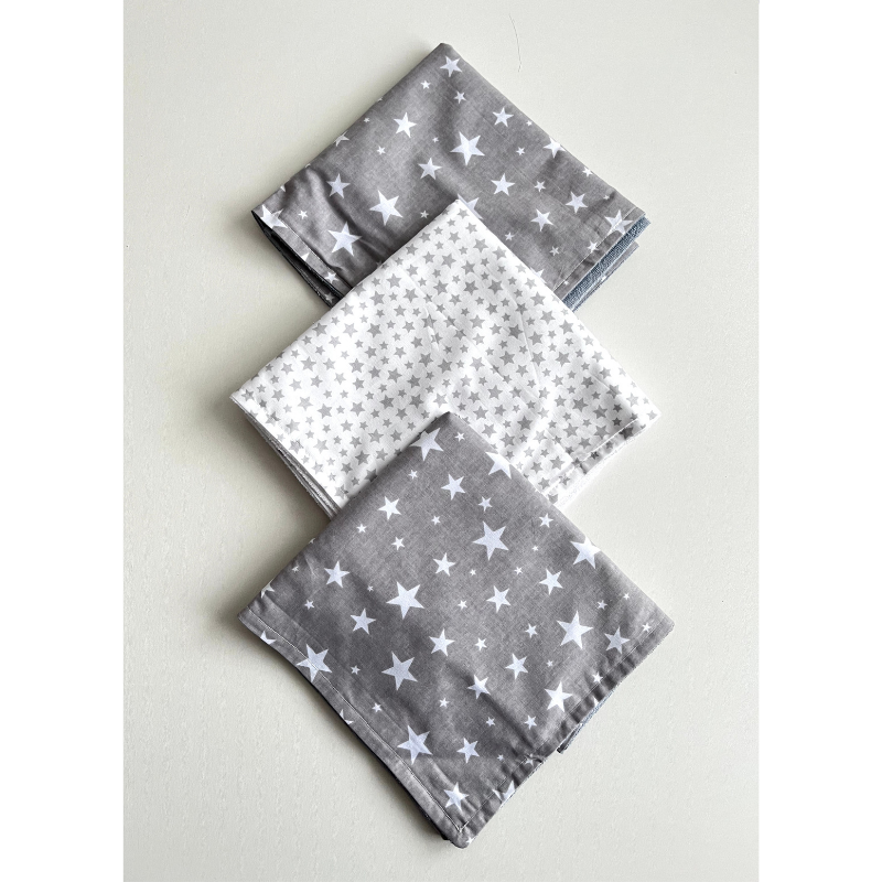 Mitrumnecaurlaidīgu autiņu komplekts - zvaigznes, BBcollection, 020