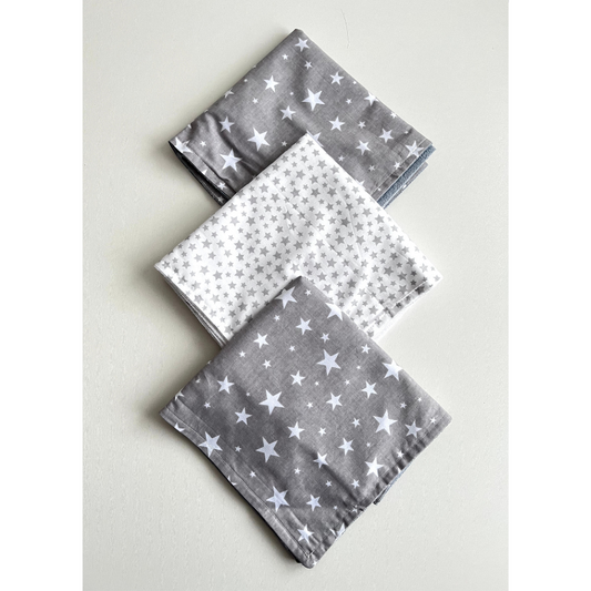 Mitrumnecaurlaidīgu autiņu komplekts - zvaigznes, BBcollection, 020