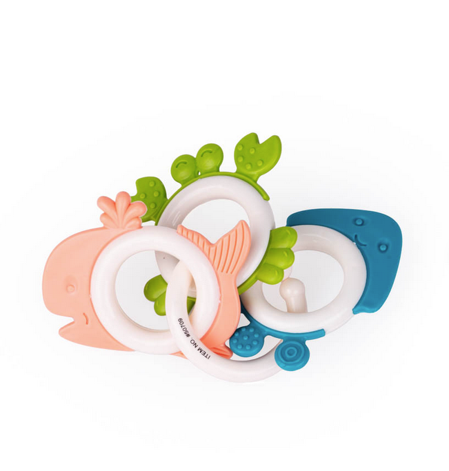 Teething set Aquatic animals, Tulifun, 50709