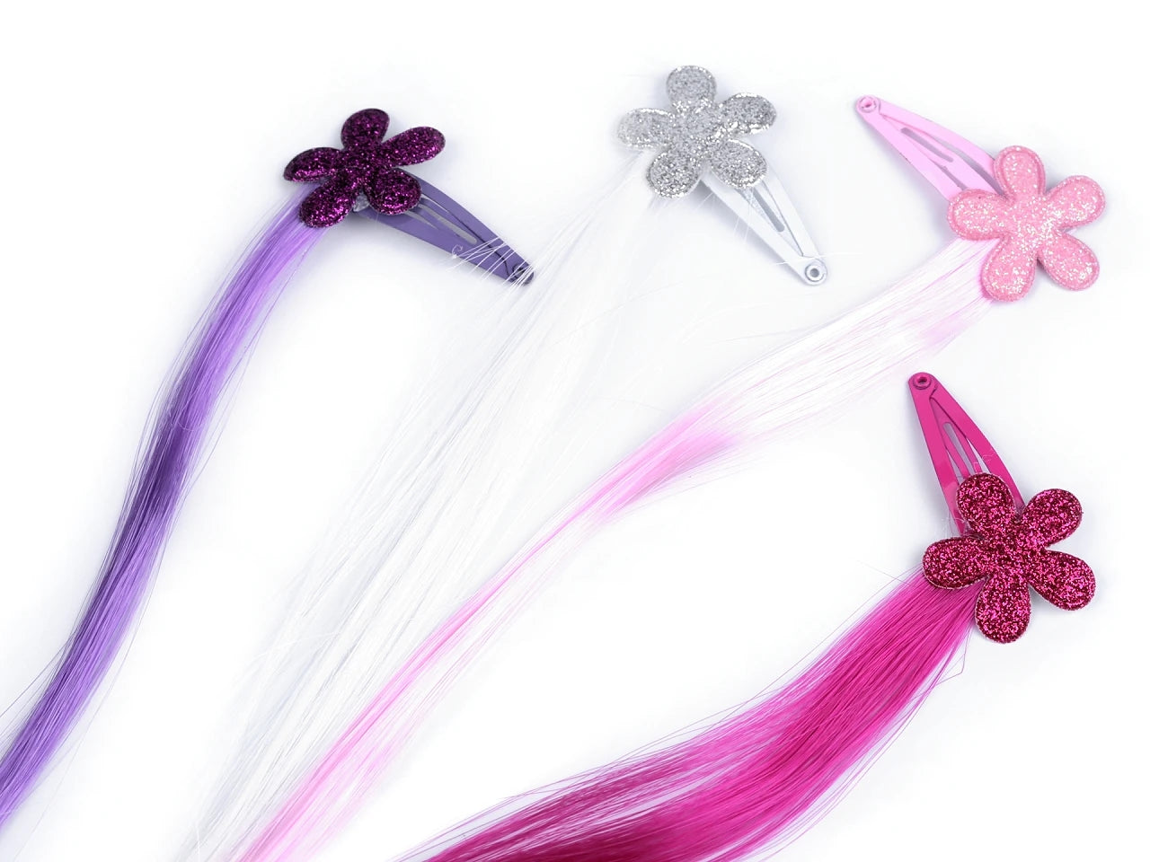 Sprādzīšu komplekts ar mākslīgajiem matiem, 740575