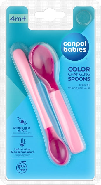 Krāsu mainošas karotes Rozā, Canpol, 9/581