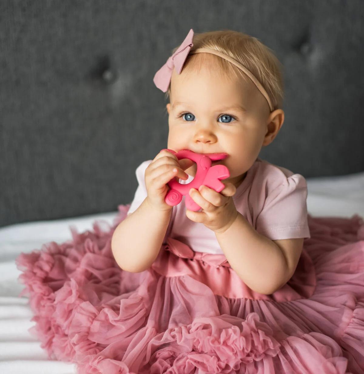 Silicone teether - crab, BabyOno, 936