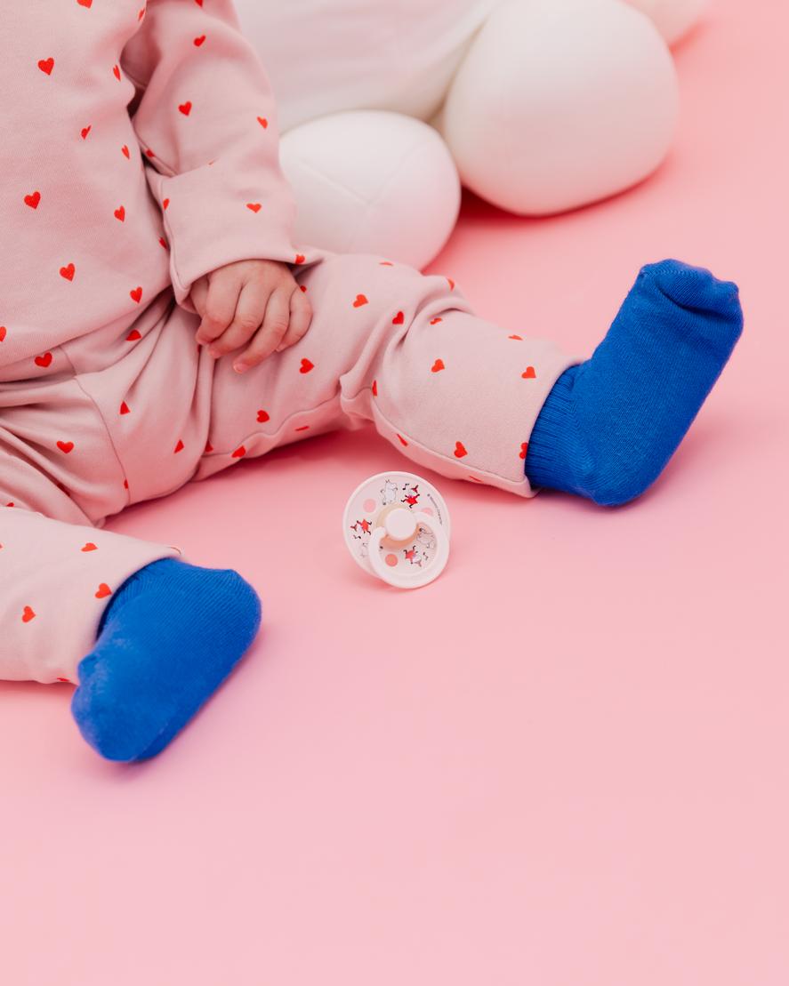 BIBS x Moomin, Colour Round knupīši, Dreaming / Baby Pink Mix