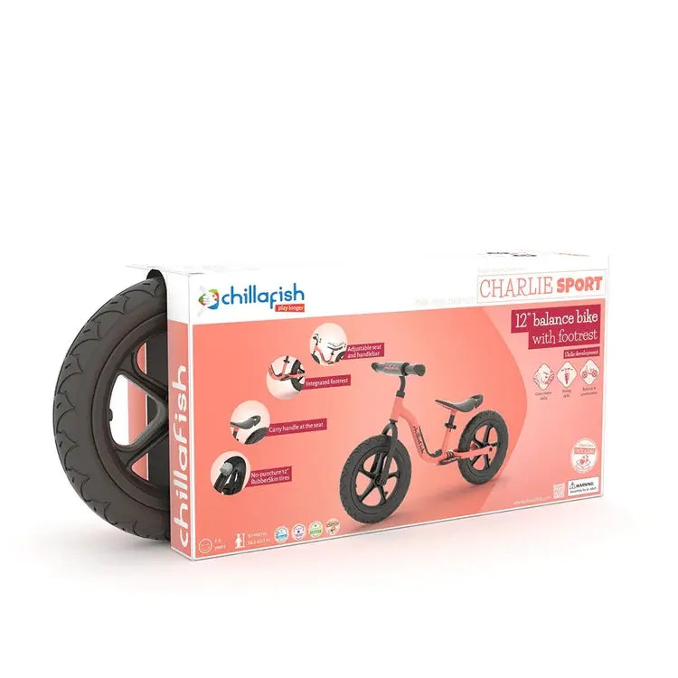 Charlie Sport 12" līdzsvara velosipēds, Chillafish, CPCH06FLA