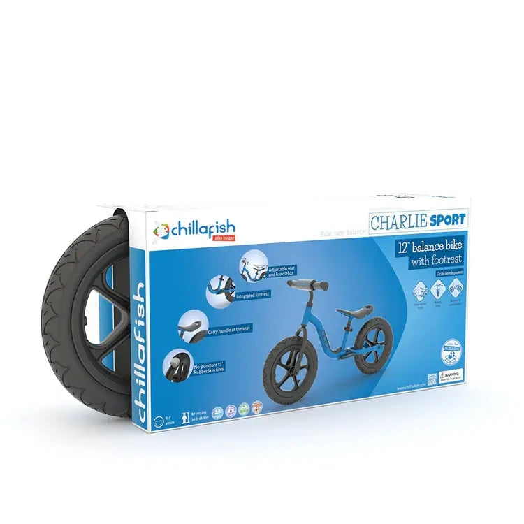 Charlie Sport 12" līdzsvara velosipēds, Chillafish, CPCH06NAV