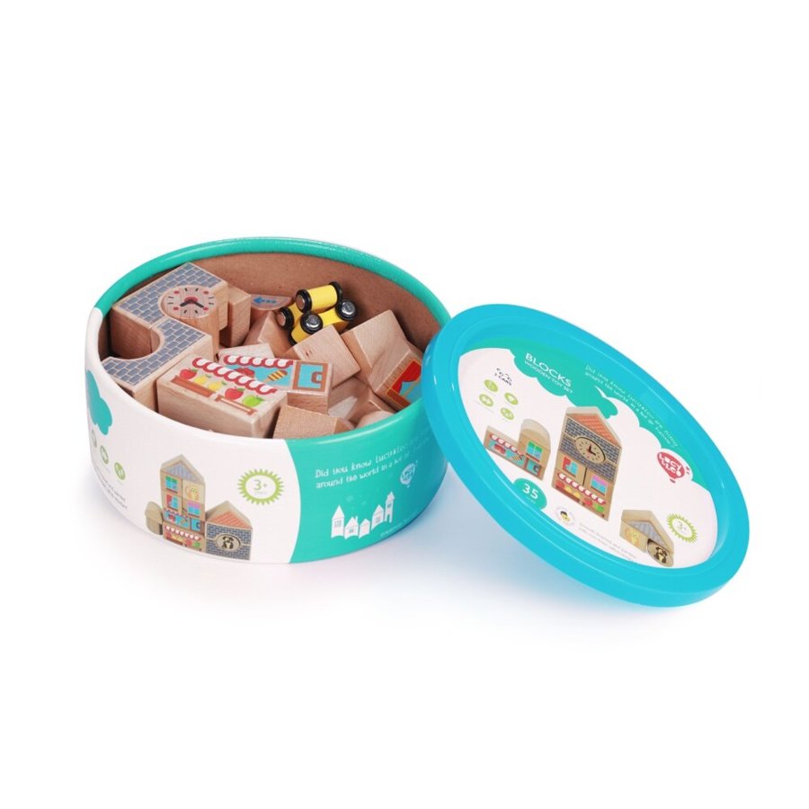 Wooden block set, Lucy&Leo, LL175