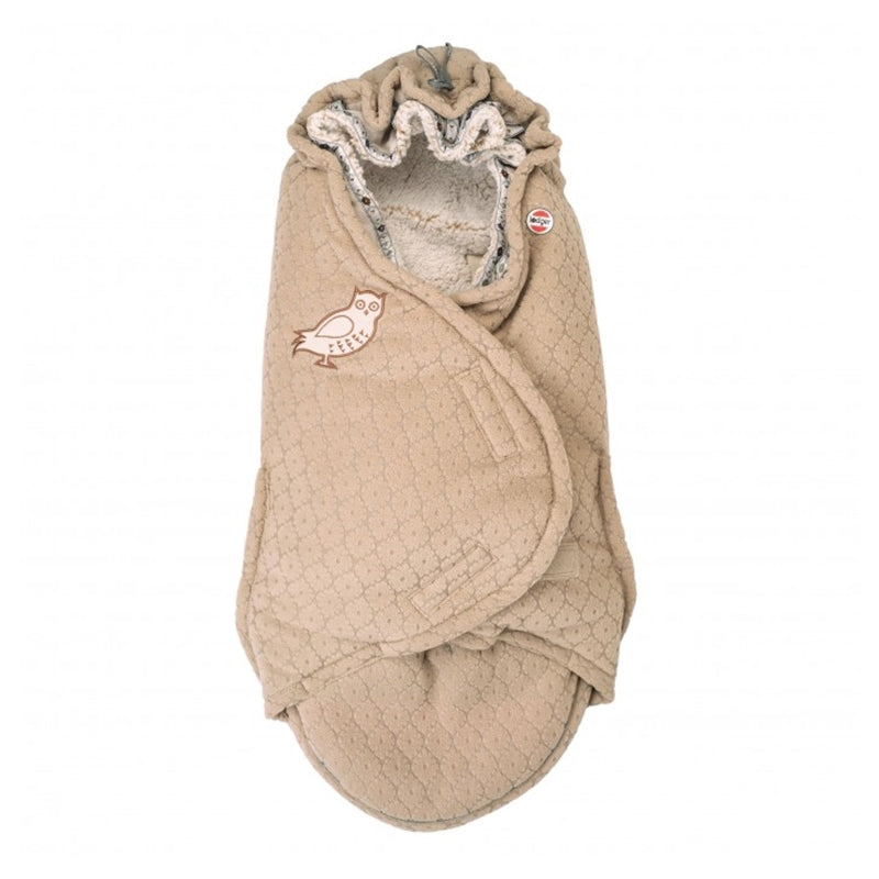 Lodger Bunker Folklore Fleece vissezonas guļammaiss beige krāsa, redzama priekša.