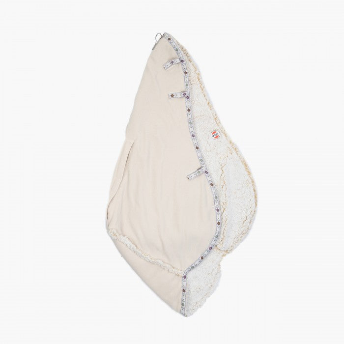 Lodger Bunker Folklore Fleece vissezonas guļammaiss, parādīts iekšas materiāls bez apvalka.