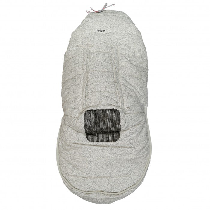 Lodger Bunker Folklore Taslon vissezonas guļammaiss drizzle krāsa,  redzama guļammaisa aizmugure.