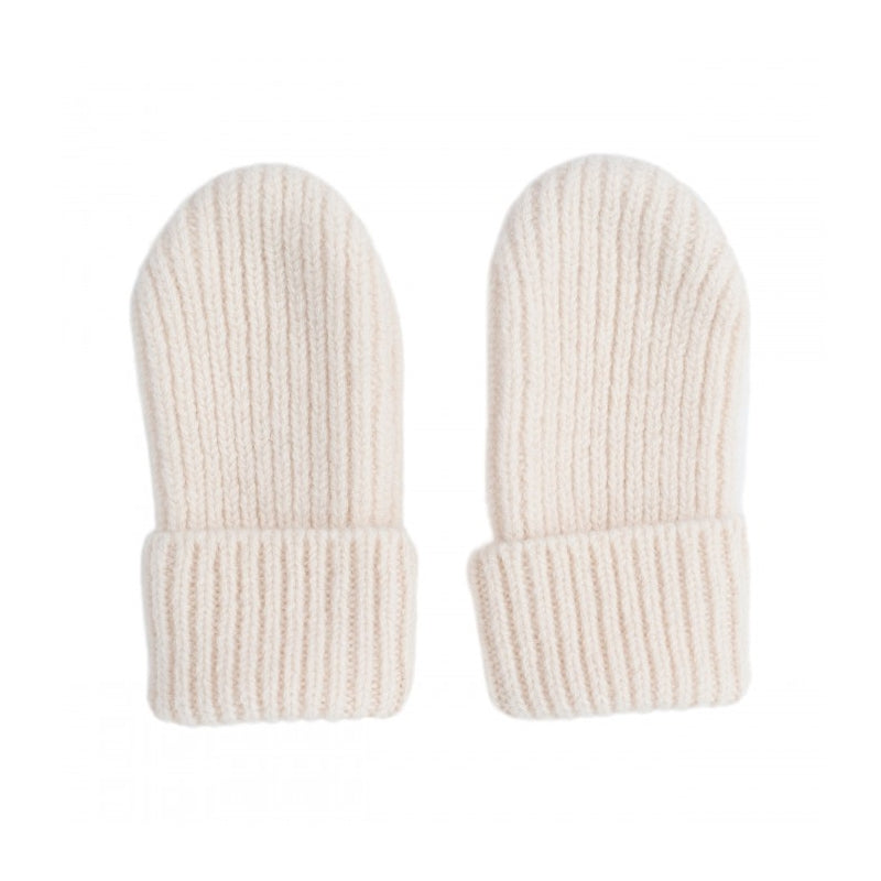 Lodger Mittens Folklore Merino vilnas bērnu cimdiņi birch krāsa, Pieejami divos izmēros: 0-12M un 12-24M.