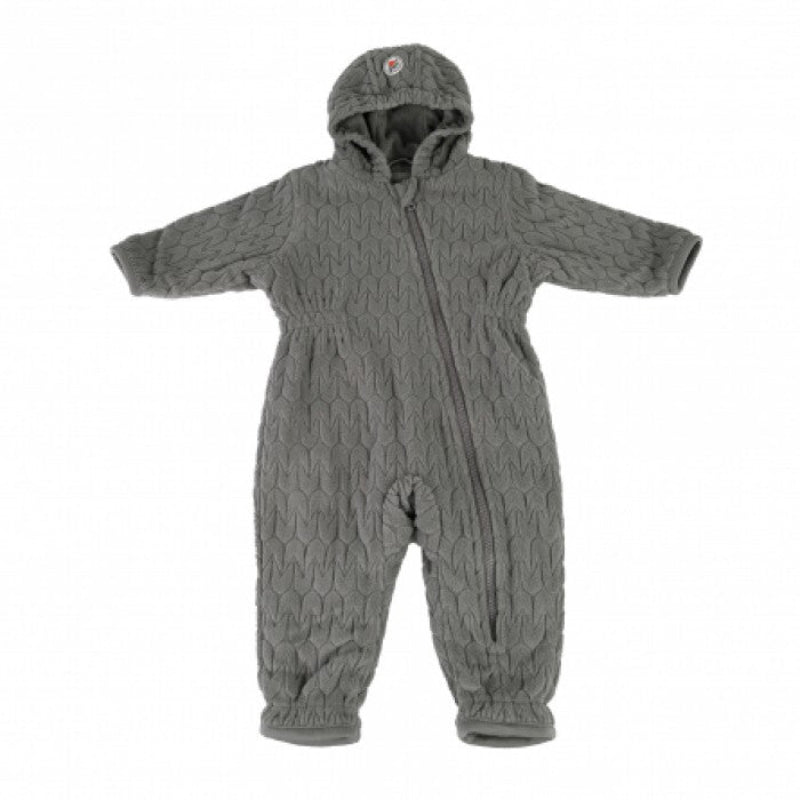 Lodger Skier Empire Fleece kombinezons, SK 601, redzama priekša, pieejams divos izmēros 3-6M un 6-12M.