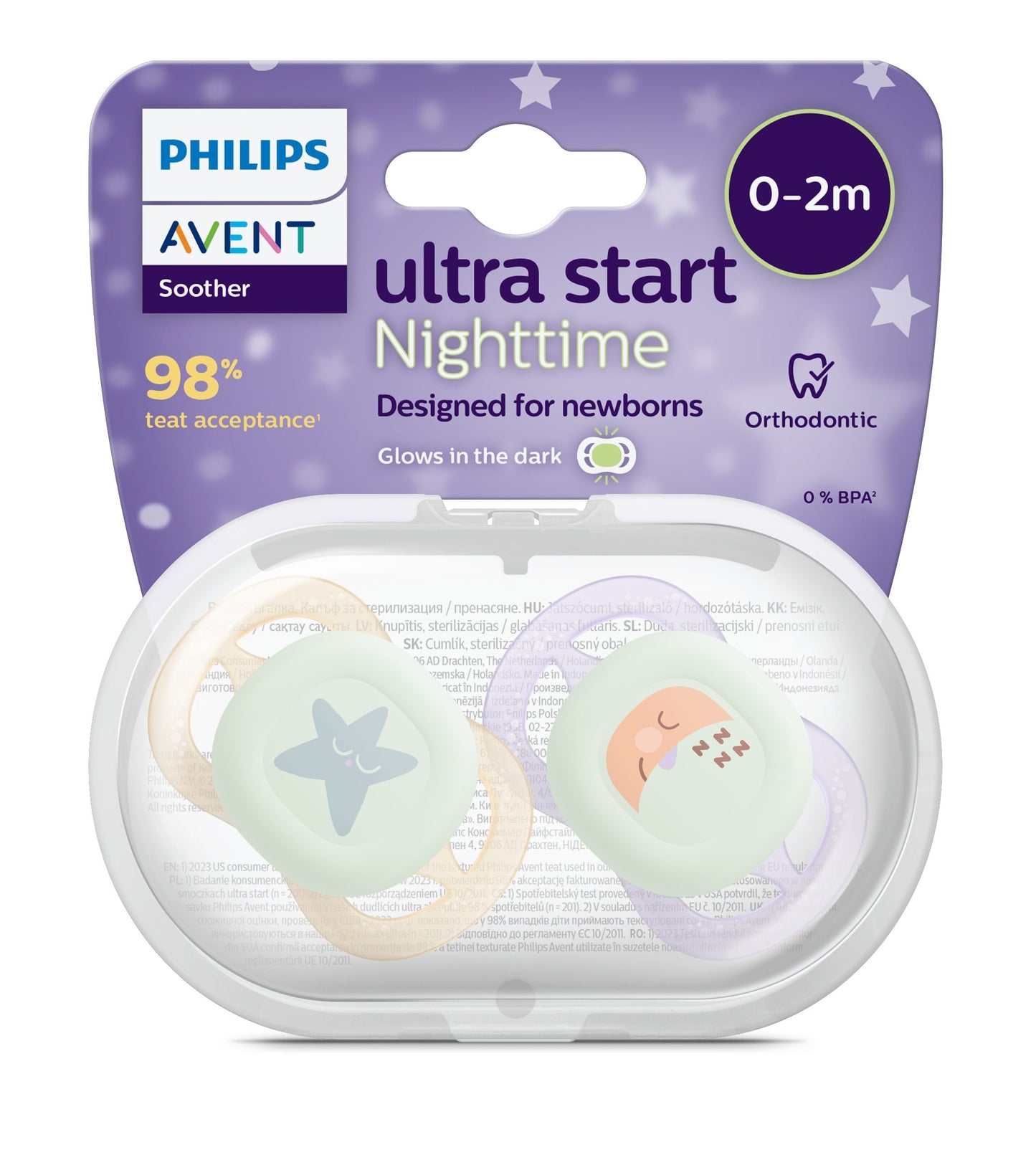 Māneklītis Ultra Start nakts, 0-2M, Philips Avent, SCF075/07