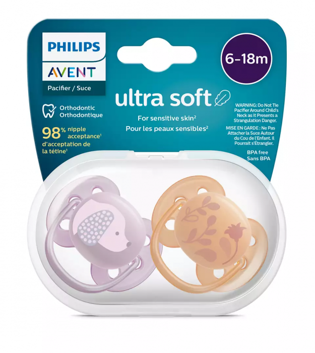 Ultra Soft Deco Pacifier, 6-18M, Philips Avent, SCF091/18