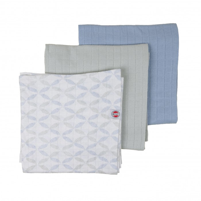 Lodger Swadler Solid Matcha kokvilnas autiņu komplekts, 70x70 cm, 3gab.