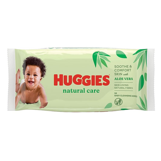 Huggies Mitrās salvetes Aloe, 56gab.