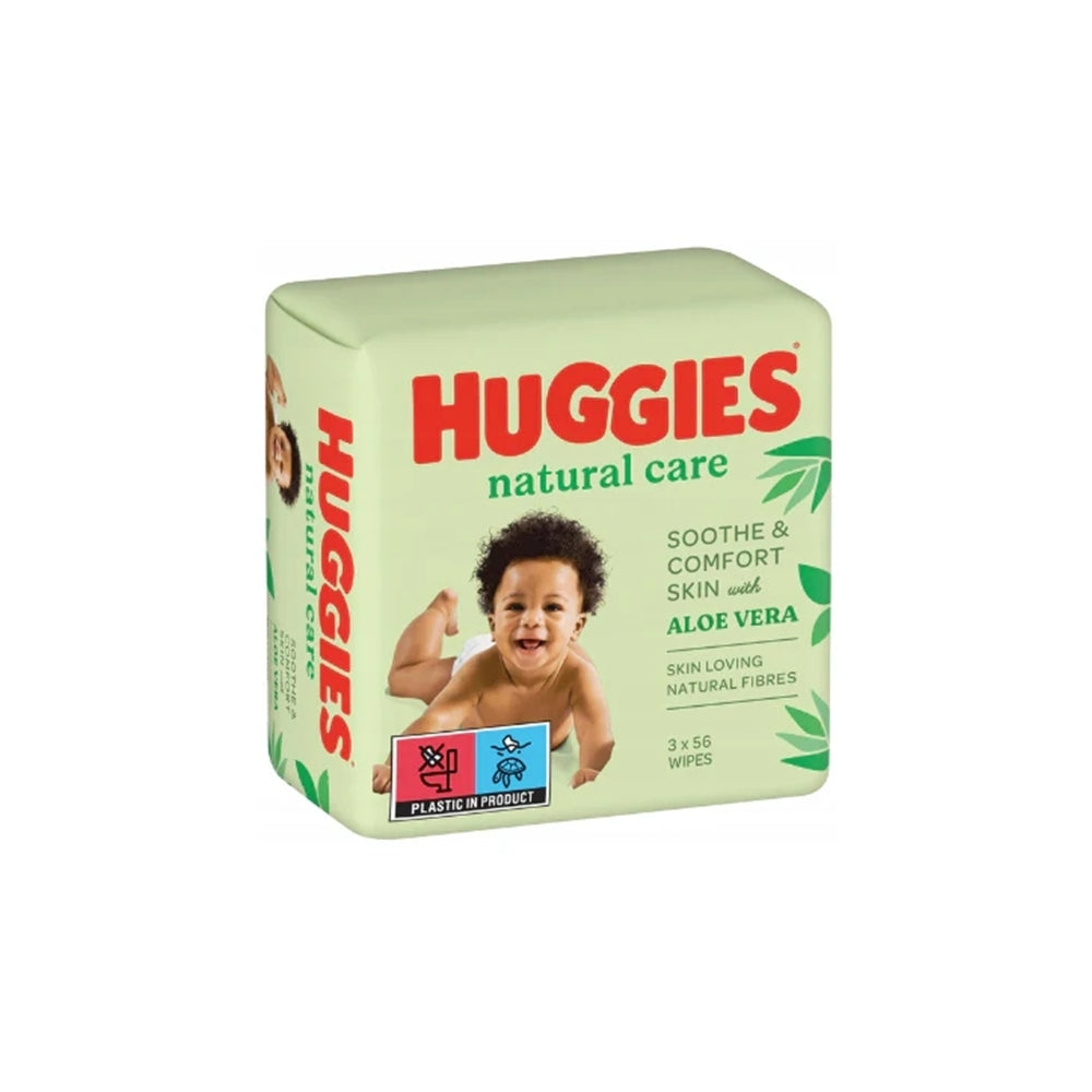 Huggies Mitrās salvetes Aloe, 3x56gab.
