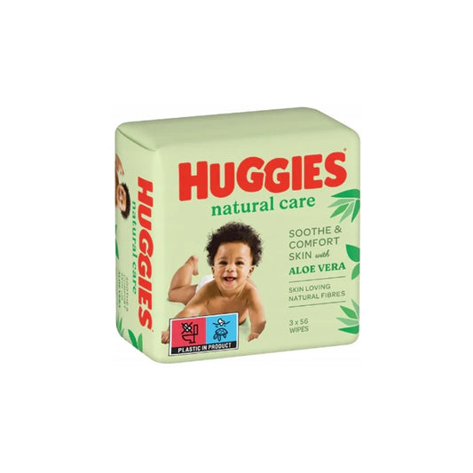Huggies Mitrās salvetes Aloe, 3x56gab.