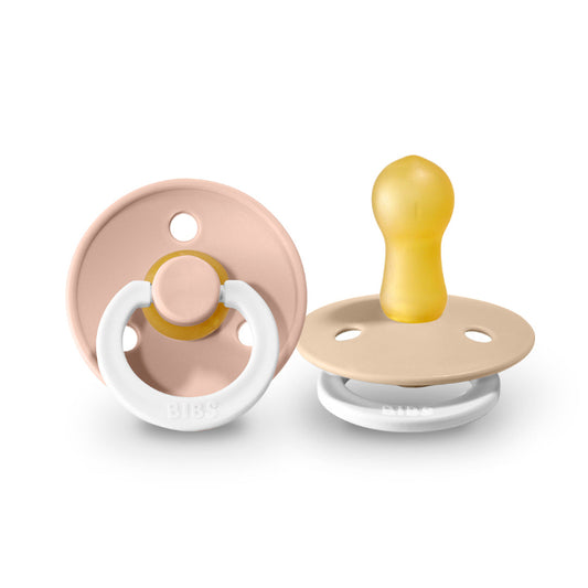 BIBS Color Round GLOW pacifiers