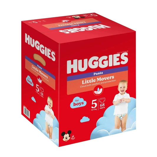Huggies Boys Pants autiņbiksītes / biksītes Little Movers, 68gab., 5. izmērs