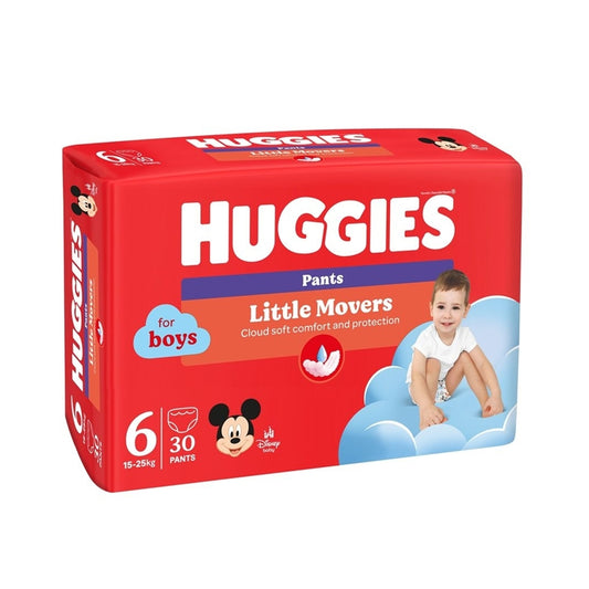 Huggies Boys Pants autiņbiksītes / biksītes Little Movers, 30 gab., 6. izmērs