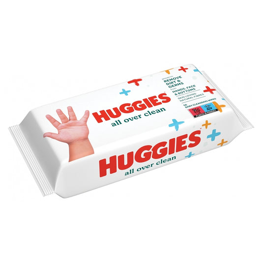 Huggies Mitrās salvetes All Over Clean, 56gab.
