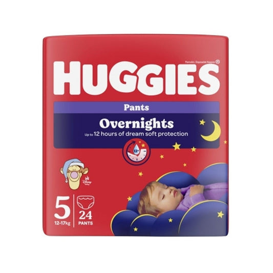 Huggies Overnight autiņbiksītes / nakts biksītes, 24 gab., 5. izmērs
