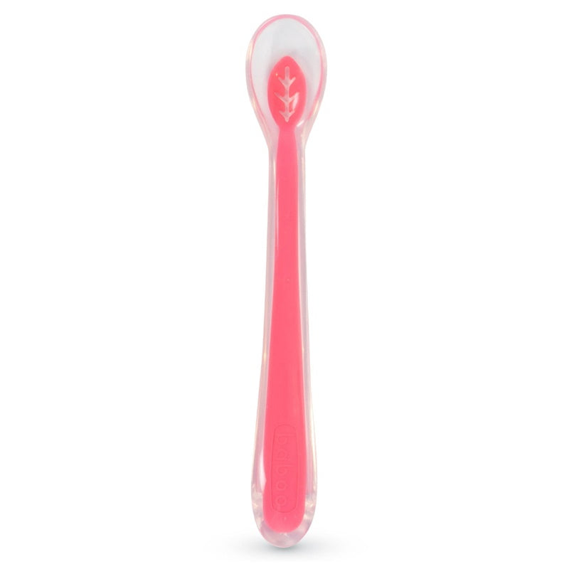 Silicone spoon, pink, Baboo, 10-013