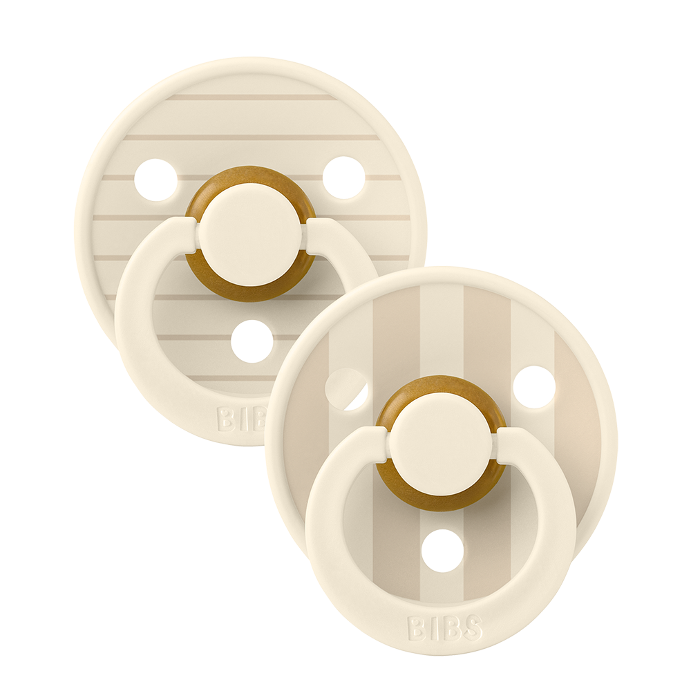 BIBS Studio Collection – Colour Round knupīši, Pin Ivory Vanilla mix