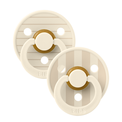 BIBS Studio Collection – Colour Round knupīši, Pin Ivory Vanilla mix