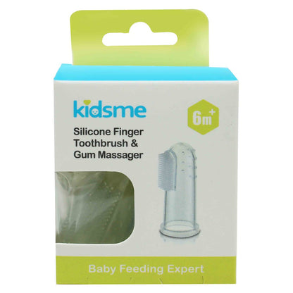 Silikona pirksta uzgalis - zobu kopšanai un smaganu masāžai, Kidsme, 130084