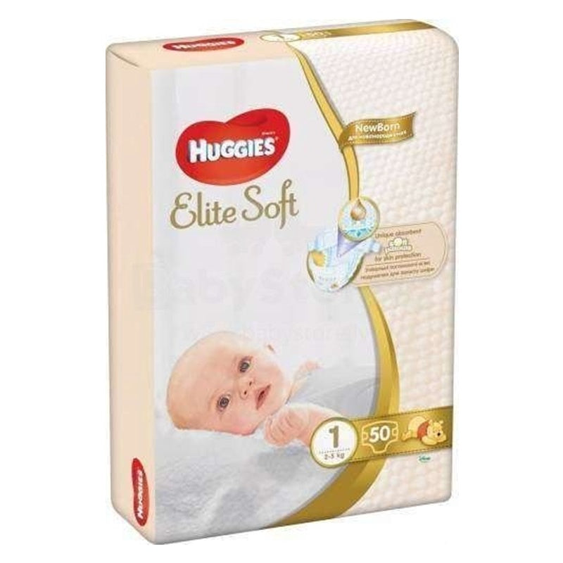 Huggies Elite Soft - Autiņbiksītes, 1. izmērs - 50gab.