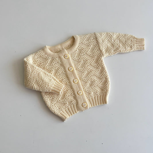 Knitted cardigan yellow, 0-3 months, BBcollection, 005