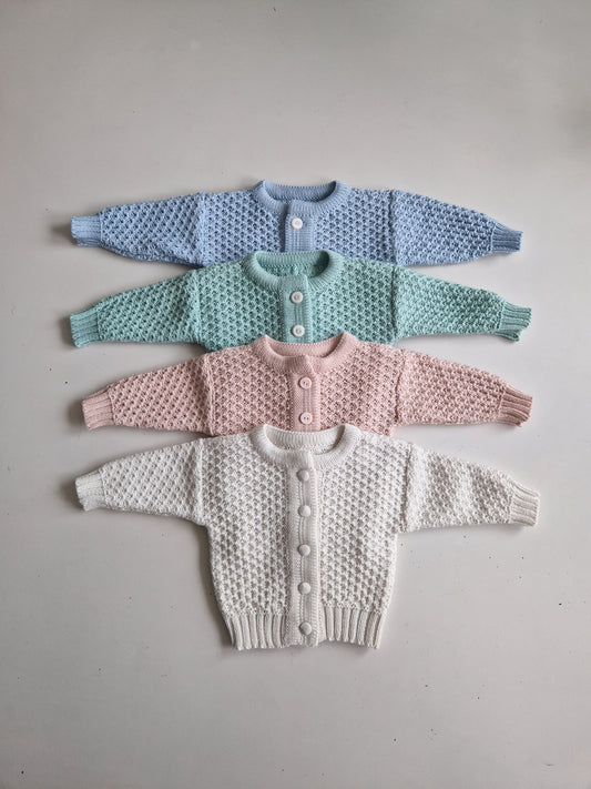 Knitted cardigan Pastels, 0-3 months, BBcollection, 011