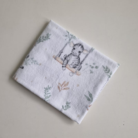 Cotton diaper, yellow bows, 70x70cm
