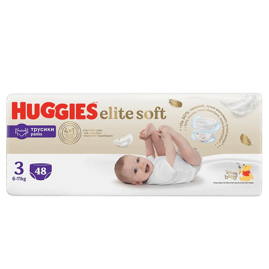 Huggies Elite Soft autiņbiksītes / biksītes, 3. izmērs