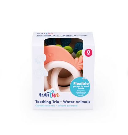 Teething set Aquatic animals, Tulifun, 50709