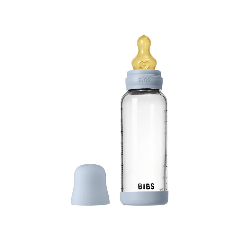 Stikla barošanas pudele Updated version, 240ml, BIBS