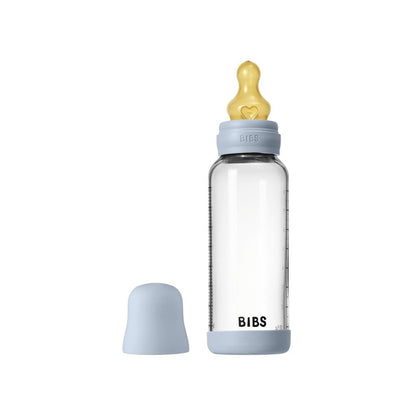 Stikla barošanas pudele Updated version, 240ml, BIBS
