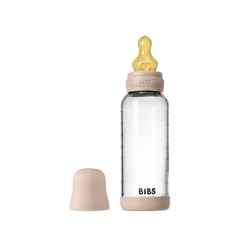 Stikla barošanas pudele Updated version, 240ml, BIBS