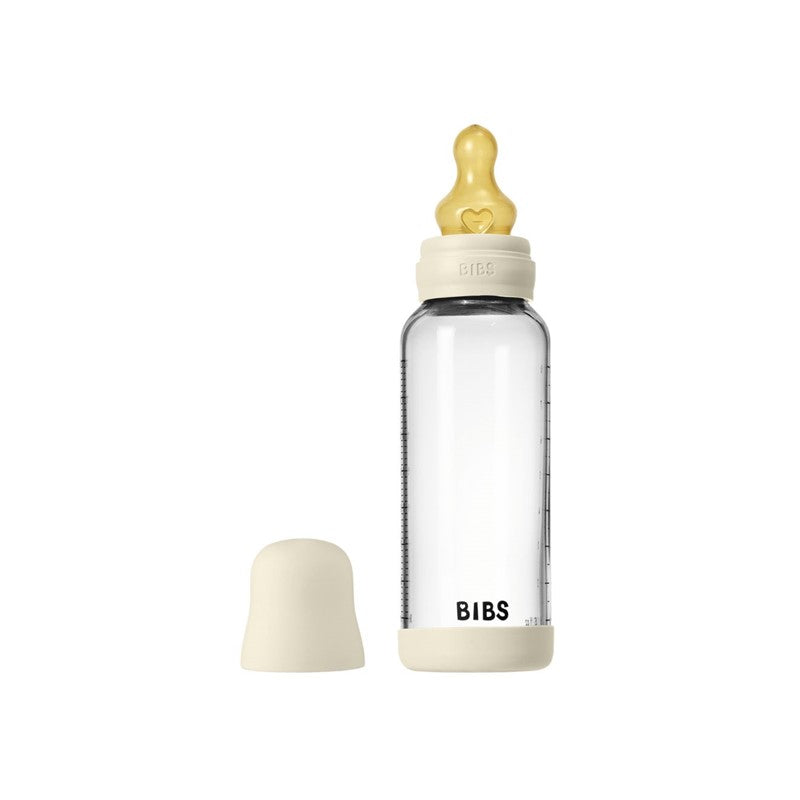 Stikla barošanas pudele Updated version, 240ml, BIBS