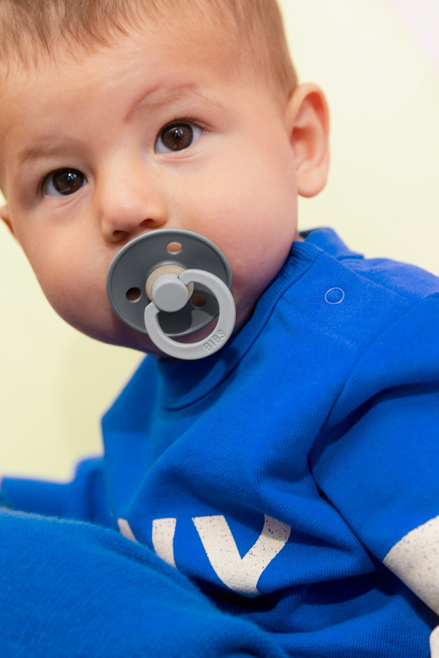BIBS Studio Collection – Urban Fusion, Colour Round knupīši, Baby Blue Petrol Mix