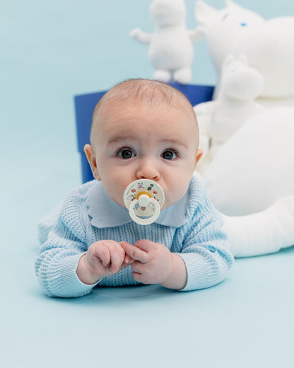 BIBS x Moomin, Colour Round knupīši, Friends / Ivory Mix