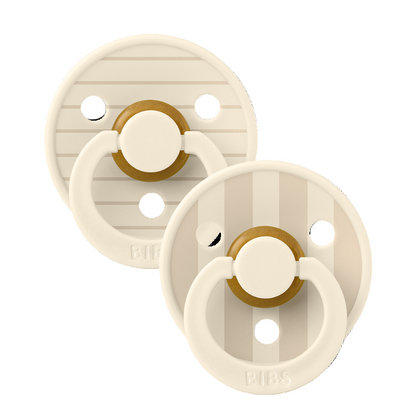 BIBS Studio Collection – Colour Round knupīši, Pin Ivory Vanilla mix