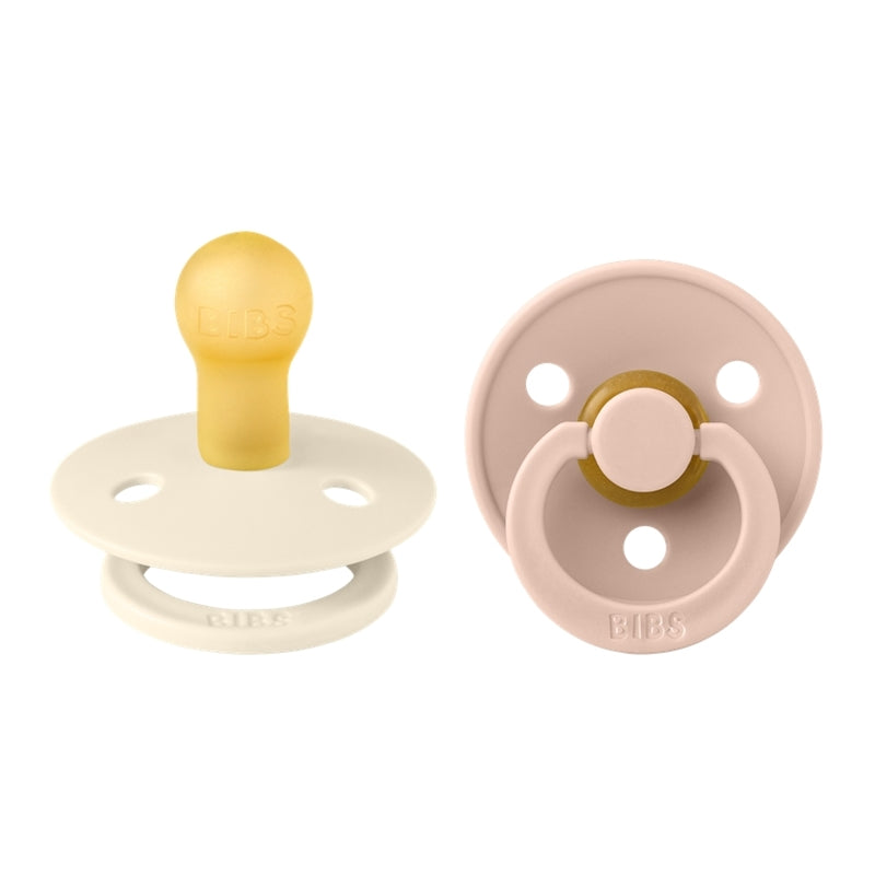 BIBS colour round knupīši, Ivory / Blush