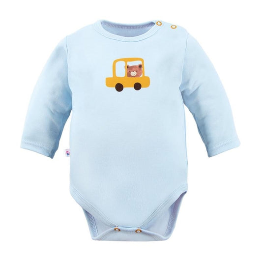 Bodijs bērniem Cars&Bears zils, 74-98 izmērs