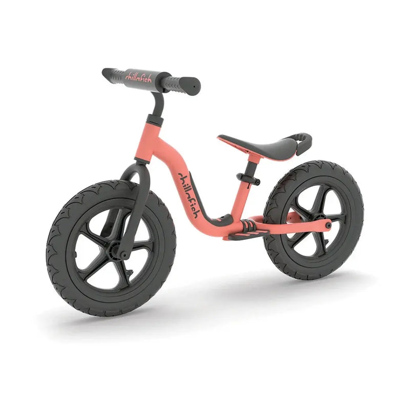 Charlie Sport 12" bērnu līdzsvara velosipēds rozā krāsā.
