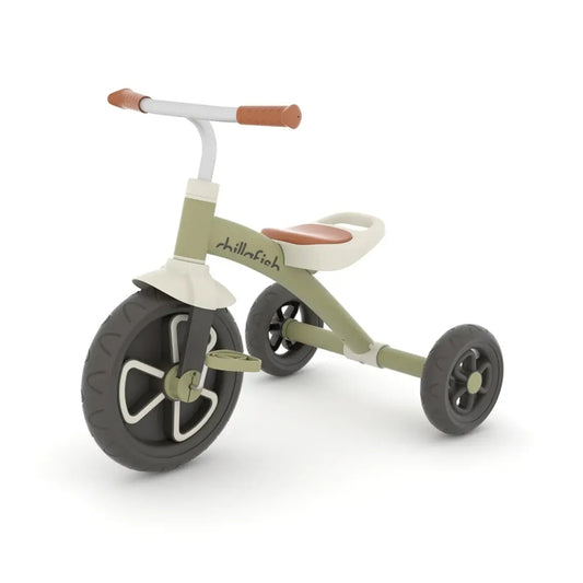 Ziggi bērnu trīsritenis, Chillafish, zaļā krāsā.