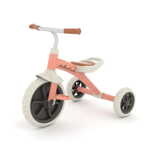 Ziggi bērnu trīsritenis, Chillafish, rozā krāsā.
